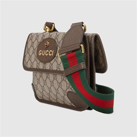 gucci black supreme messenger|neo vintage small messenger bag.